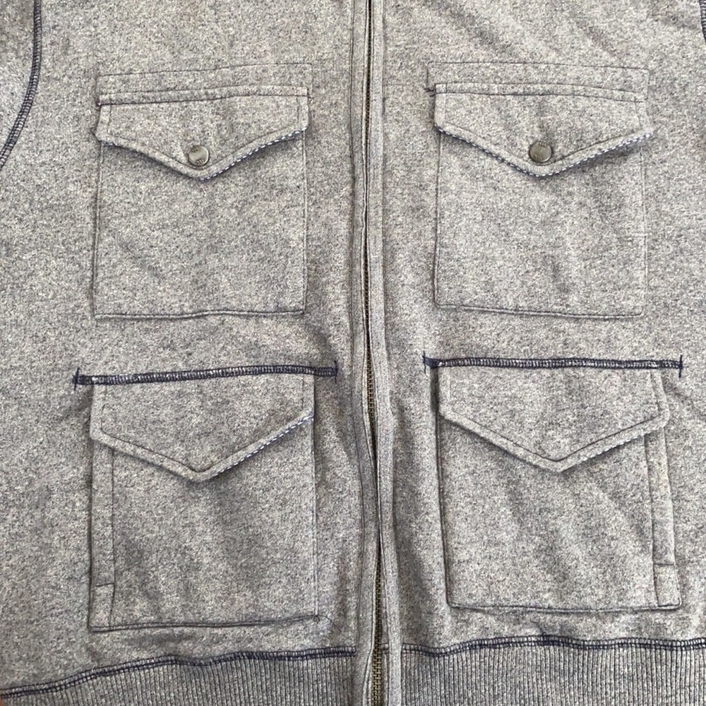 Canterbury of New Zealand Full zip Men's Utility sweatshirt/jacket, Large, Gray - Picture 2 of 7
